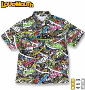 大きいサイズ LOUDMOUTH プレミアム 鹿の子 半袖シャツ ラウドスニーカーズ 3L 4L 5L 6L/1278-4270-2-198