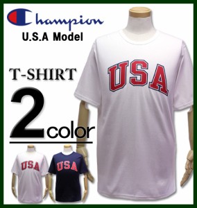 ★SALE価格★大きいサイズ Champion USAモデル プリント Tシャツ 半袖 XL 2XL 3XL/BS-T1919-USA【返品交換不可】