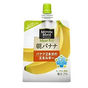 コカコーラ ミニッツメイド朝バナナ 180gパウチ×24本【3〜4営業日以内に出荷】