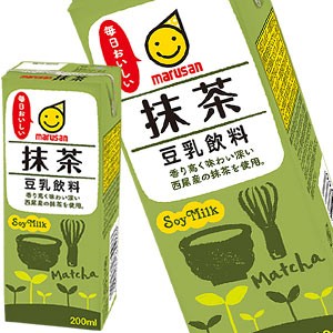 マルサンアイ 豆乳飲料抹茶 200ml×96本[24本×4箱]［賞味期限：製造より120日］【3〜4営業日以内に出荷】【送料無料】