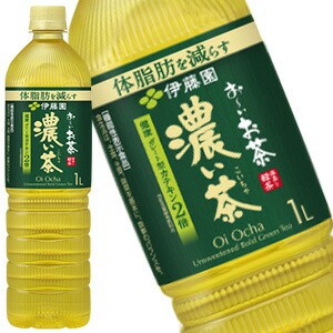 伊藤園 お〜いお茶 濃い茶 1LPET×12本[機能性表示食品]［賞味期限：3ヶ月以上］［送料無料］【3〜4営業日以内に出荷】