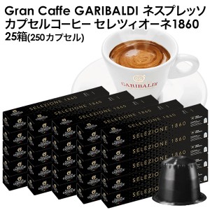 GARIBALDI（ガリバルディ) イタリア産 ネスプレッソ 互換 カプセルコーヒー セレツィオーネ×25箱（250カプセル)【3〜4営業日以内に出荷
