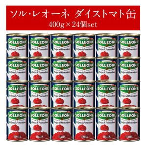 ソル・レオーネ ダイストマト缶400g×24個（1ケース）［常温/冷蔵可］【2〜3営業日以内に発送】【送料無料】