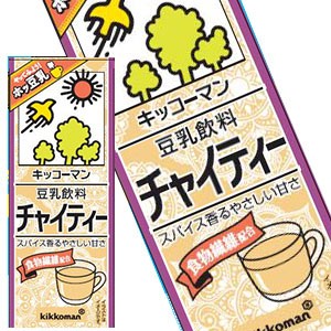 キッコーマン 豆乳飲料 チャイティー 200ml 紙パック×72本[18本×4箱] [賞味期限：製造より90日]【3〜4営業日以内に出荷】【送料無料 】