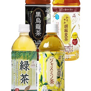 神戸居留地 お茶よりどり[緑茶・ジャスミン茶・黒烏龍茶・胡麻麦茶] 500mlPET×48本[24本×2箱]［賞味期限：4ヶ月以上］【送料無料】【9