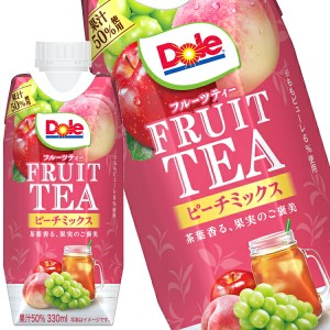 メグミルク Dole FRUIT TEA ピーチミックス ドール フルーツティ 330mlボトル缶×12本【3〜4営業日以内に出荷】
