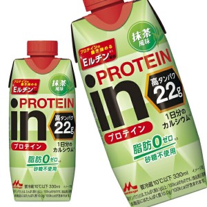 森永乳業 inPROTEIN 抹茶風味 プロテイン 330mlボトル缶×12本【3〜4営業日以内に出荷】[冷蔵]