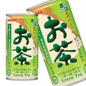 サンガリア おいしいお茶 190g缶×30本［賞味期限:4ヶ月以上］【5〜8営業日以内に出荷】