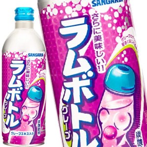 サンガリア グレープラムボトル 500gボトル缶×24本［賞味期限:4ヶ月以上］【5〜8営業日以内に出荷】