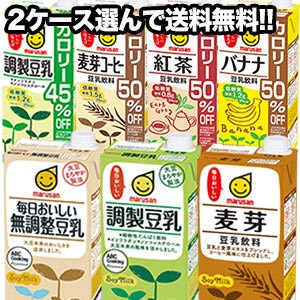 【4〜5営業日以内に出荷】マルサンアイ 豆乳飲料 [豆乳　調整豆乳]1L×6本 2ケースセット選り取り よりどり [賞味期限：製造より4ヶ月][