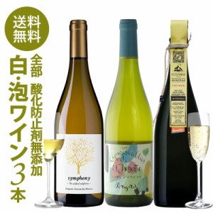 [W] お試し 酸化防止剤無添加 白ワイン スパークリングワイン 3本 セット［冷蔵のみ］オーガニックワイン オーガニック認証 ヴィーガン認