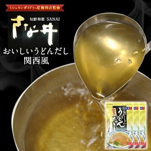 【出汁パック】おいしいうどんだし関西風10人前（2人前×5袋入り）×3P [メール便]【3〜4営業日以内に出荷】【送料無料】