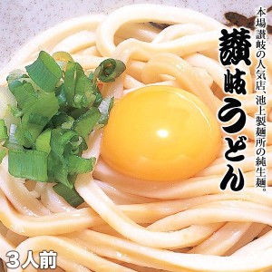 【3〜4営業日以内に出荷】純生讃岐うどん 3人前セット［うどん300g×1袋＋だし醤油10ml×3袋］【送料無料】