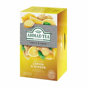 AHMAD TEA アーマッドティーハーブティー レモン＆ジンジャー×24箱（480袋） 紅茶【3〜4営業日以内に出荷】