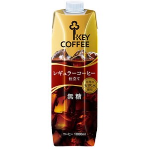 キーコーヒー KEY COFFEE レギュラーコーヒー仕立て リキッドコーヒー 無糖×12本【7〜10営業日以内に出荷】