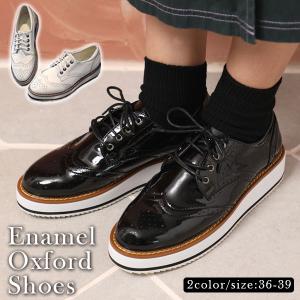 スニーカー 冬新作 レディース シューズ エナメル オックスフォード シューズ ウィングチップ マニッシュシューズ おじ靴 レースアップ の通販はau Wowma ワウマ ジーンズ専門店 クラシカルエルフ 商品ロットナンバー