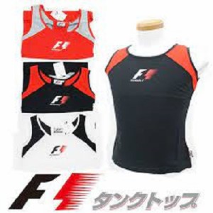 F-1ブランド 送料無料【F-1レディースタンクトップ】スポーツ 女性用 タンクトップ Tシャツ インナー