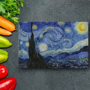 アートパネル アートボード ゴッホ  星月夜 33x22 A4 壁掛け 絵 インテリア 名画 絵画 おしゃれ No.01