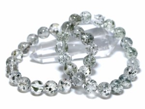 ☆高品質☆【天然石 ブレスレット】ヒマラヤ産グリーンルチルインクォーツ (約10.5〜11mm) (鑑別済)