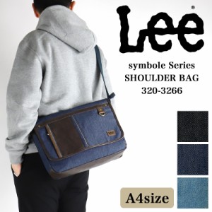 【商品レビュー記入で+5%】Lee ショルダーバッグ リー 軽量 symbole A4 デニム ブランド 高級 カジュアル 肩掛け 斜め掛け 320-3265 メン