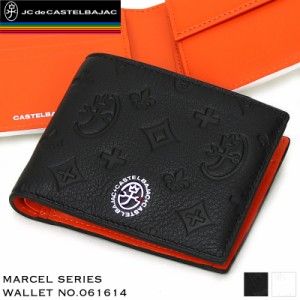 【商品レビュー記入で+5%】CASTELBAJAC(カステルバジャック) Marcel(マルセル) 二つ折り財布 小銭入れあり レザー 革小物 061614 メンズ 