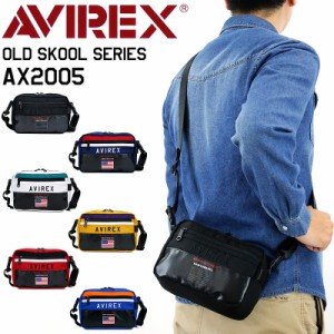 【商品レビュー記入で+5%】AVIREX(アヴィレックス) OLD SKOOL(オールドスクール) ミニショルダーバッグ ウエストバッグ 2WAY 撥水 AX2005