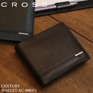 【商品レビュー記入で+5%】CROSS(クロス) CENTURY(センチュリー) 二つ折り財布 小銭入れあり 牛革 革小物 AC-998371 メンズ 送料無料