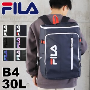 【商品レビュー記入で+5%】フィラ スクエアリュック FILA サイン リュックサック バックパック デイパック 30L 7762 B4 A4 メンズ レディ