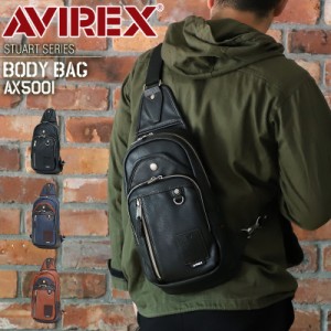 【商品レビュー記入で+5%】アビレックス ボディバッグ メンズ AVIREX 斜めがけ かっこいい 縦型 ブランド 男女兼用 ユニセックス 斜めが