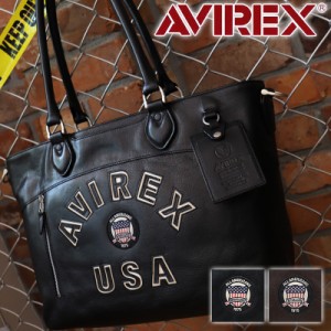 【商品レビューで+5%】アビレックス バッグ トートバッグ メンズ 本革 ショルダーバッグ アヴィレックス AVIREX 限定モデル レディース 