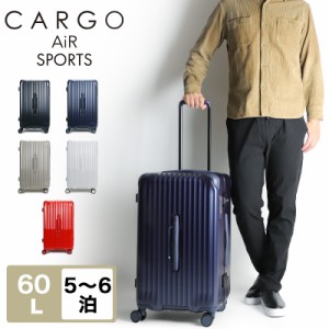 【商品レビュー記入で+5%】カーゴ スーツケース Mサイズ フレーム CARGO 60L 5泊〜6泊 ハード キャスターストッパー CAT68SSR エアースポ
