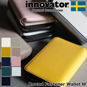 【商品レビュー記入で+5%】イノベーター 財布 二つ折り ラウンドファスナー innovator 二つ折り財布  革 本革 イタリアンレザー ウォレッ