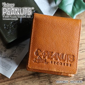 【商品レビュー記入で+5%】ピーナッツ スヌーピー PEANUTS SNOOPY RECORDS 二つ折り財布 73430 二つ折り サイフ 財布 カード入れ BOX型小