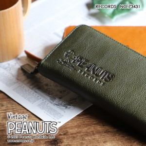 【商品レビュー記入で+5%】スヌーピー 財布 長財布 ピーナッツ PEANUTS SNOOPY RECORDS ラウンドファスナー長財布 73431 長財布 ロングウ