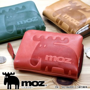 【商品レビュー記入で+5%】moz(モズ) Elk(エルク) 二つ折り財布 小銭入れあり 牛革 革小物 86000 レディース 送料無料