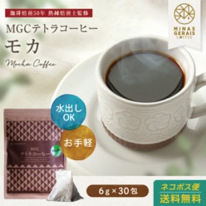 【初回購入者限定クーポン付】コーヒー 珈琲 水出しコーヒー エチオピア モカ 6g30包 MGCテトラコーヒー コーヒー ティーパック(バッグ) 