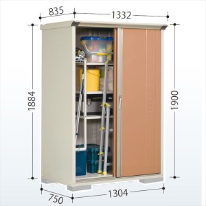 物置 屋外 おしゃれ タクボ物置 GP／グランプレステージ　ジャンプ GP-137AF 全面棚タイプ 『追加金