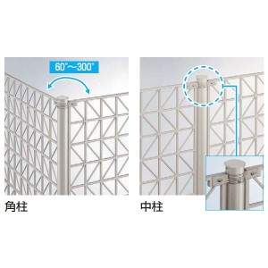 YKK シャローネフェンスSM03型 中柱・角柱 T100 TFC-SM03 