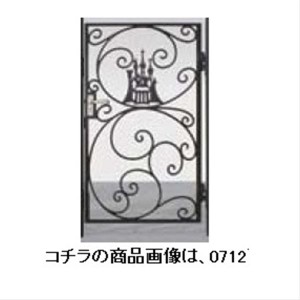リクシル 新日軽 ディズニー門扉 角門柱式 プリンセスA型（シンデレラ） 0710 片開き ブラック
