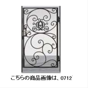 リクシル 新日軽 ディズニー門扉 角門柱式 プリンセスA型（かぼちゃの馬車） 0610 片開き ブラック