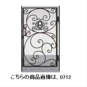 リクシル 新日軽 ディズニー門扉 角門柱式 プリンセスA型（かぼちゃの馬車） 0810 片開き ブラック