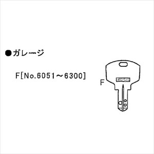 イナバ物置 物置用 スペアキー ガレージ（三和シャッター）「No.6051〜6300」用 ＊受注生産につき、納