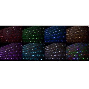 コロナ産業 RGB182球メットライト(ブラックコード) SL182RGB LED色:RGB 『イルミネーショ