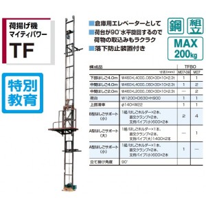 ピカコーポレイション 荷揚げ機マイティパワー　TFBO-MD7 