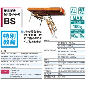 ピカコーポレイション 荷揚げ機マイティスライダーボード用　BS-480FX 