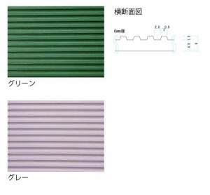 ミヅシマ工業　筋入りゴム長マット　本体　＃62　1.2m×10m×6mm　1巻　 