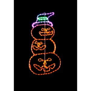友愛玩具 LEDチューブライトモチーフ LEDチューブライト3連パンプキン HW-1682 『ハロウィン 飾り