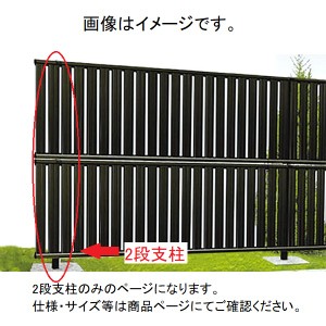 キロスタイル たてスリット通風フェンス 2段支柱 T190 