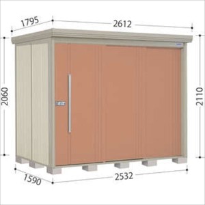 物置 屋外 おしゃれ タクボ物置 ND／ストックマン　背面棚 ND-2515 一般型 標準屋根 『追加金額で工