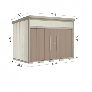 物置 屋外 おしゃれ タクボ物置 JN／トールマン JN-3226 一般型 標準屋根 『追加金額で工事可能』 